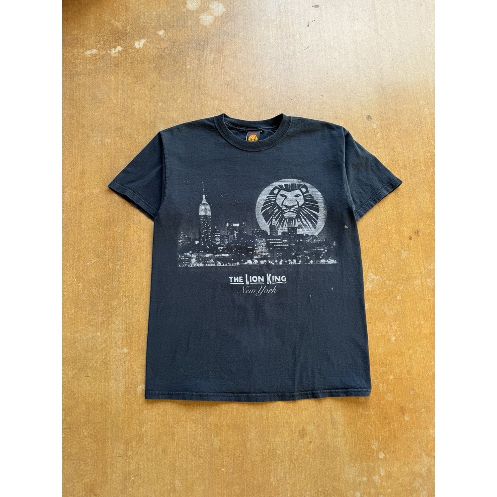 VTG Disney The Lion King Movie Broadway Musical Promo Black T-Shirt Night M